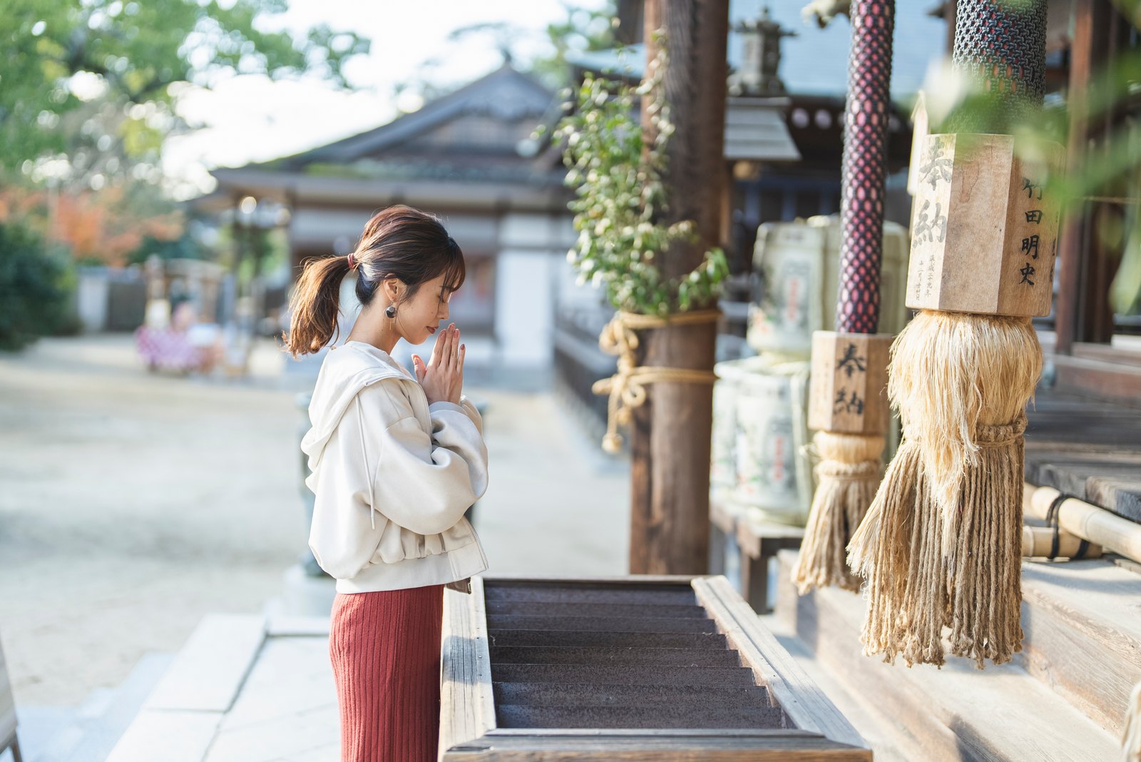 葛城神社の境内