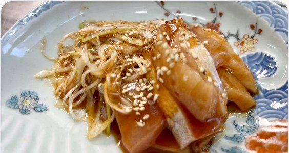 すだち鰤の韓国風ユッケ